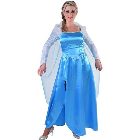 IJsprinses Elsa jurk| Verkleedkleding dames maat L (42/44)
